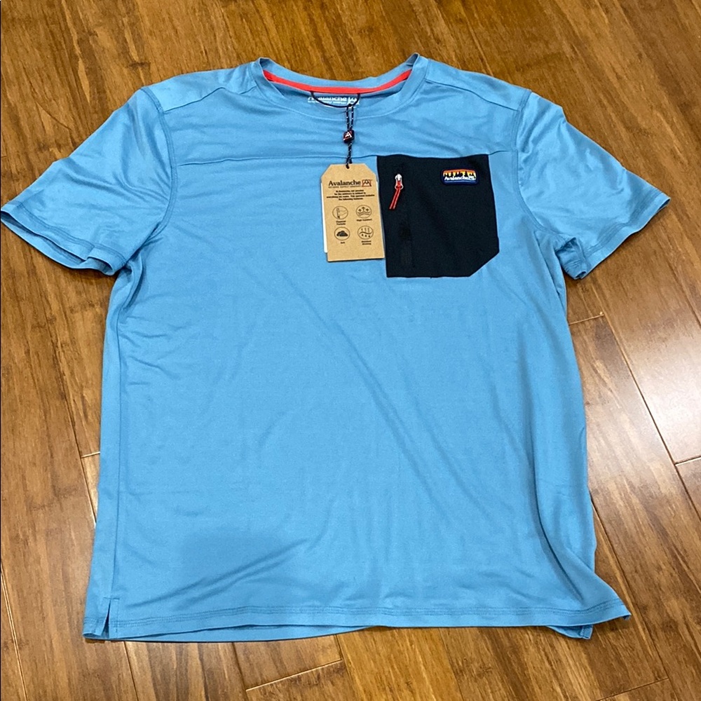 Avalanche Men's Blue Short Sleeve Shirt